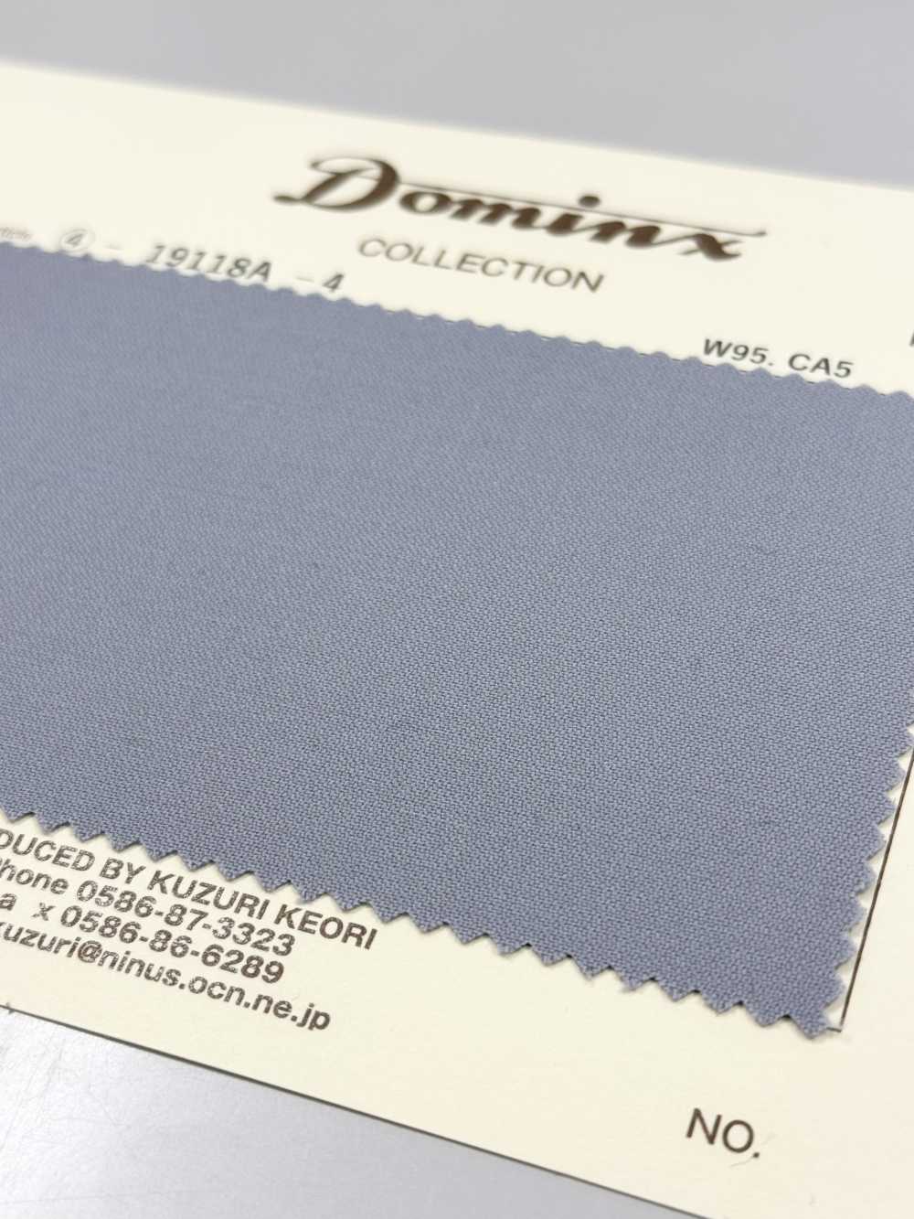 19118A-4 Collection Formelle DOMINX Standard SP100'S + Cachemire Tussar Gris[Textile] Tissu En Laine Kuzuri (DOMINX)