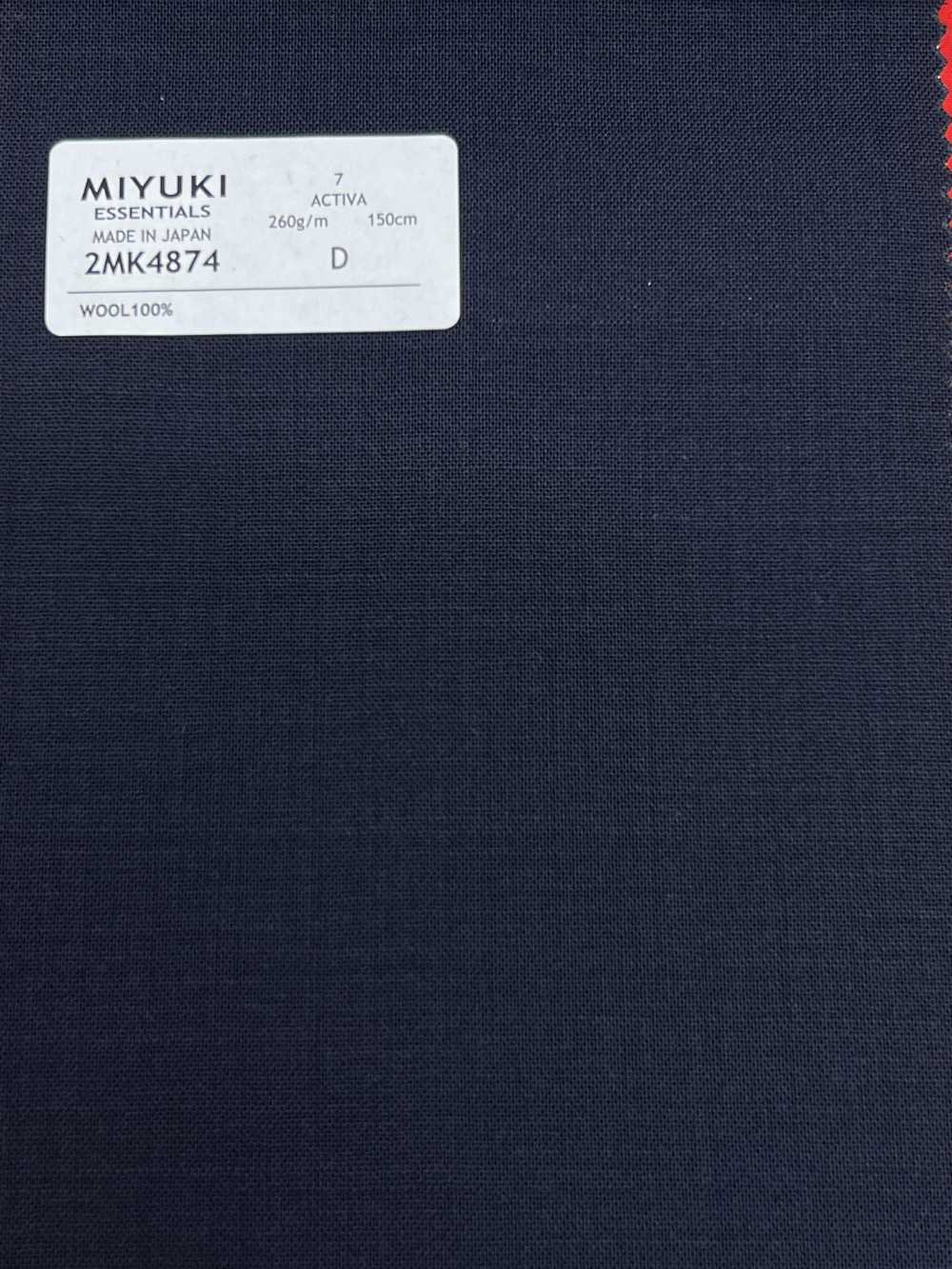 2MK4874 26SS Miyuki Textile MIYUKI ESSENTIALS ACTIVA Bleu Uni Filatures De Laine Miyuki