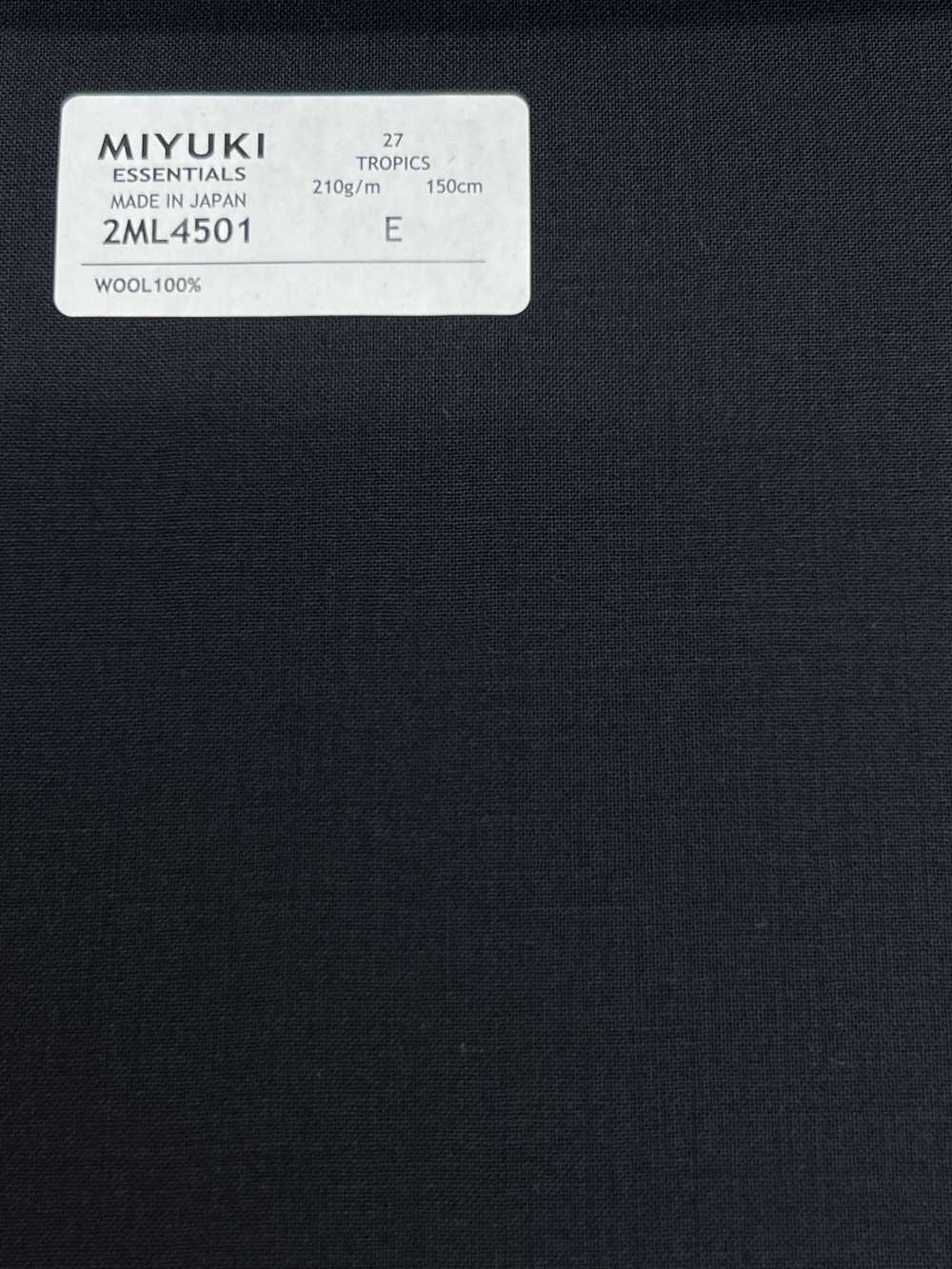 2ML4501 Collection Miyuki Textile 26SS MIYUKI Essentials TROPICS Sans Motif Filatures De Laine Miyuki