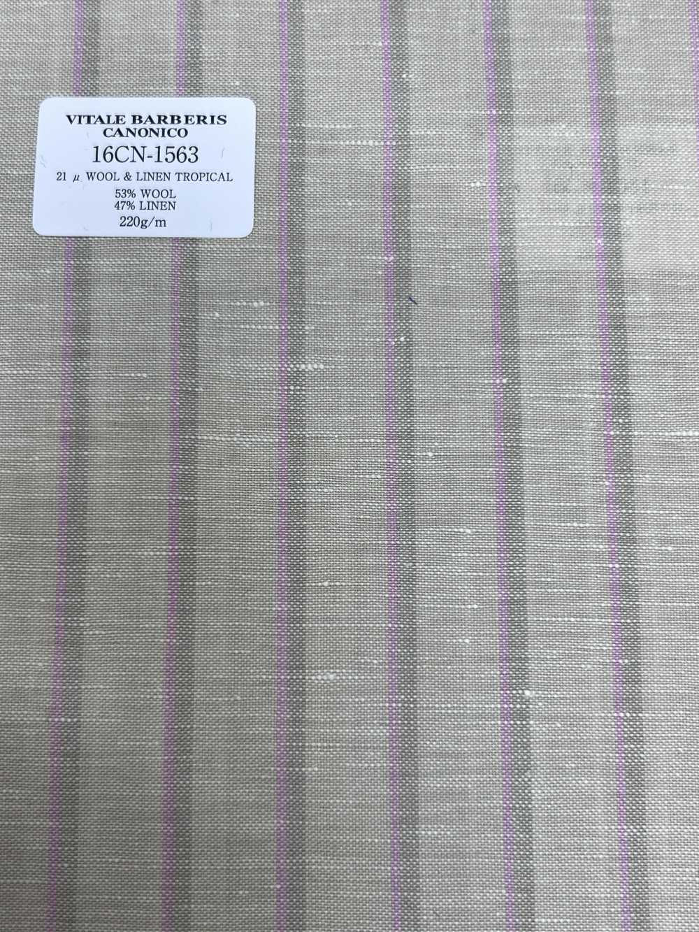 16CN1563 26SS VBC Vitale Barberis Canonico 21 μ LAINE & LIN TROPICAL[Textile] CANONIQUE