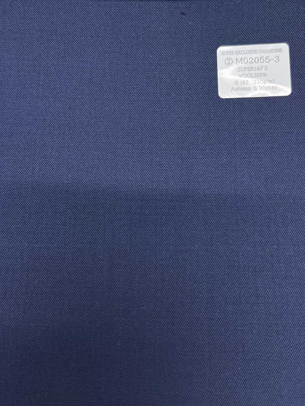 M02055-3 KUNISHIMA1850 Ligne exclusive 【GABARDINE SUPER EXCLUSIVE】 Bleu uni[Textile] Kunishima Co., Ltd.