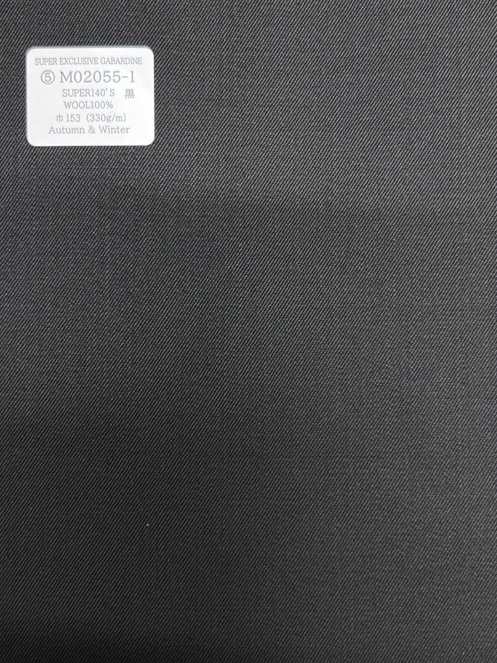 M02055-1 Ligne exclusive KUNISHIMA1850 【GABARDINE SUPER EXCLUSIVE】 Noir uni[Textile] Kunishima Co., Ltd.