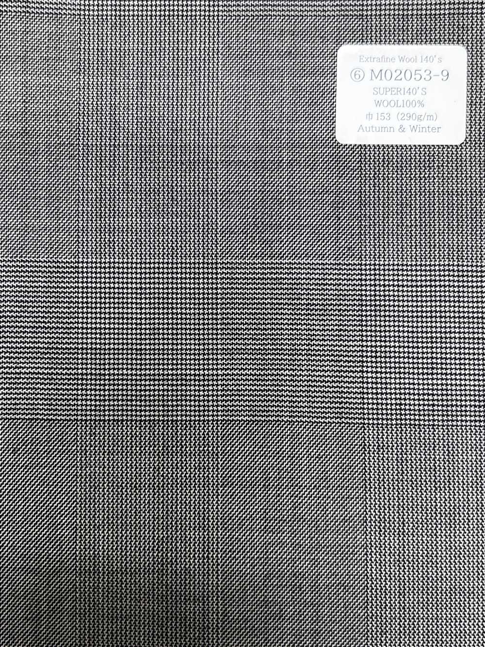 M02053-9 Ligne Exclusive KUNISHIMA1850 [Laine Extrafine 140's] Prince De Galles Noir Et Blanc[Textile] Kunishima Co., Ltd.