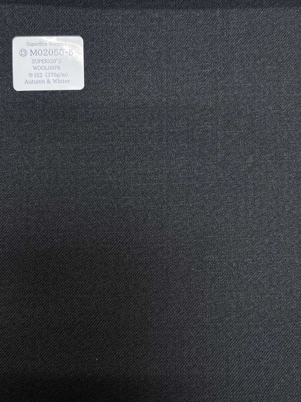 M02050-5 Ligne Exclusive KUNISHIMA1850 【Laine Peignée Extra-fine】 Gris Anthracite Sans Motif[Textile] Kunishima Co., Ltd.