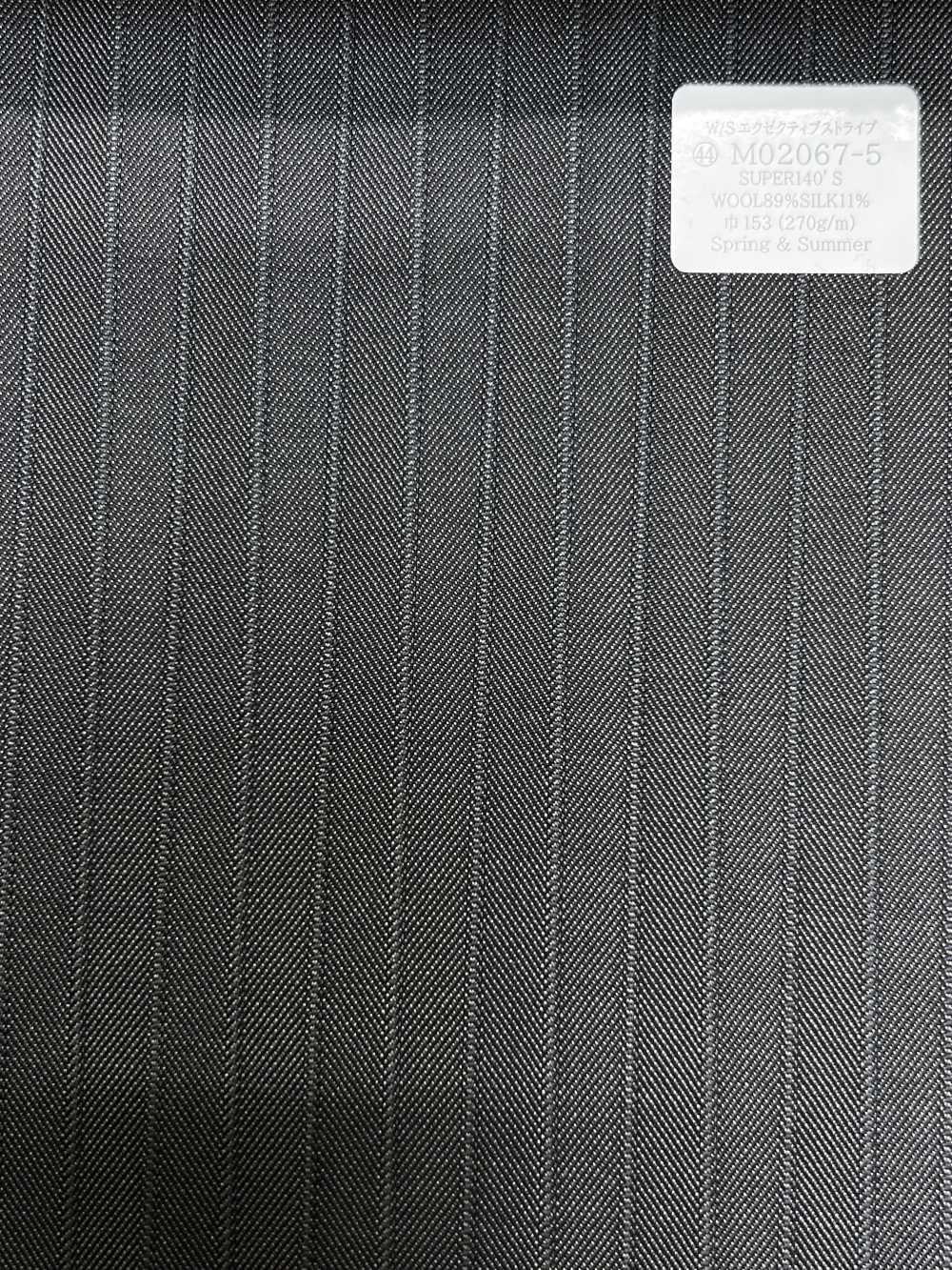 M02067-5 Ligne Exclusive KUNISHIMA1850 【W/S Executive Stripe】 Rayures Grises[Textile] Kunishima Co., Ltd.