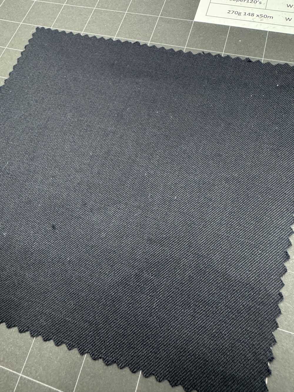 1AFJ92-1 [Jusqu'à épuisement des stocks] Tissu Nikke Textile MAFsuper120's bleu marine S sur rouleau NIKKE