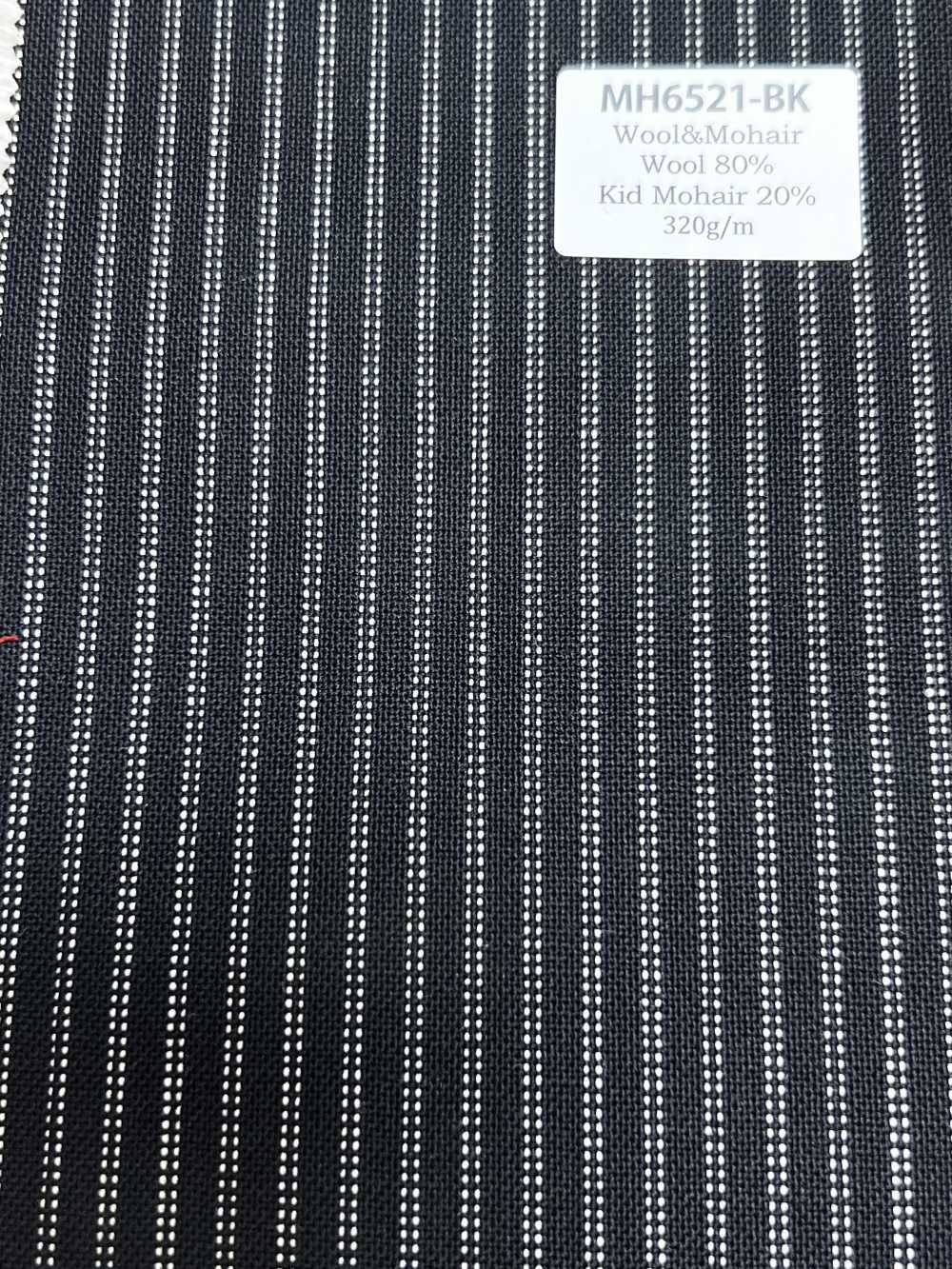MH6521-BK Laine Japonaise Standard Mohair Peignée (Style Tonic), Rayée Noire[Textile]