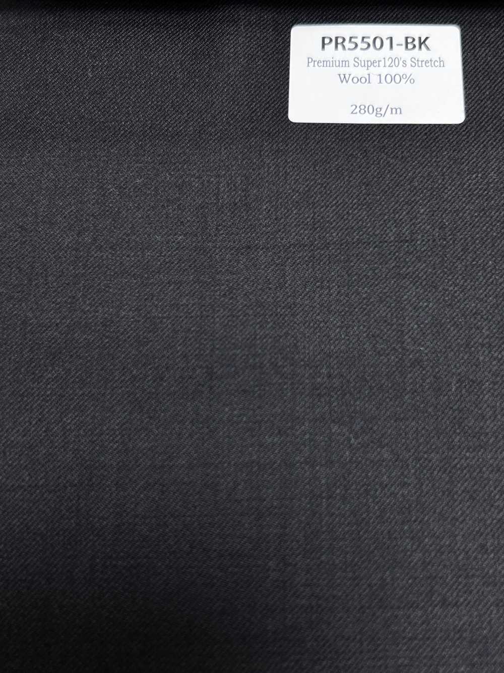 PR5501-BK Tissu Japonais Premium Standard, Super 120's Extensible, Uni Noir[Textile]