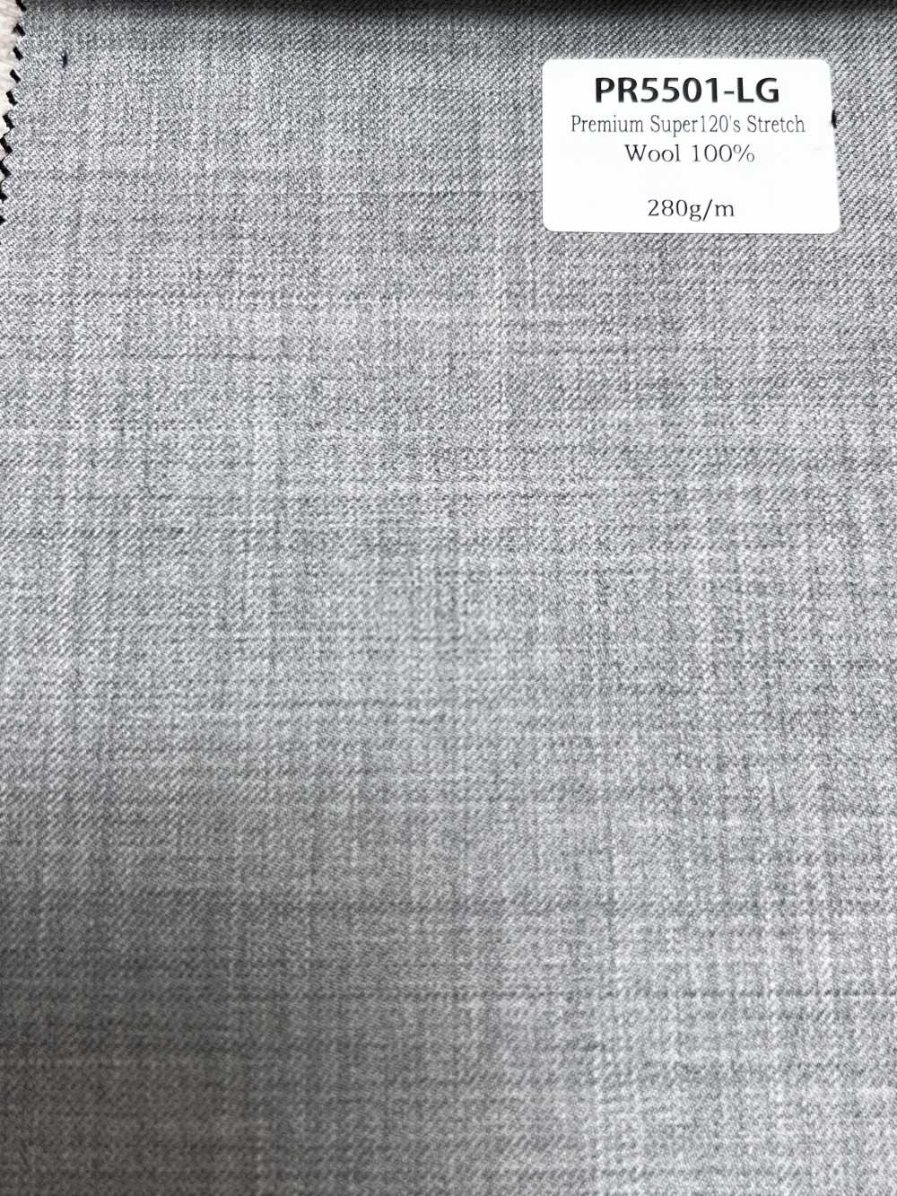 PR5501-LG Tissu Japonais Standard Premium Super120's Extensible, Sans Motif, Gris Clair[Textile]