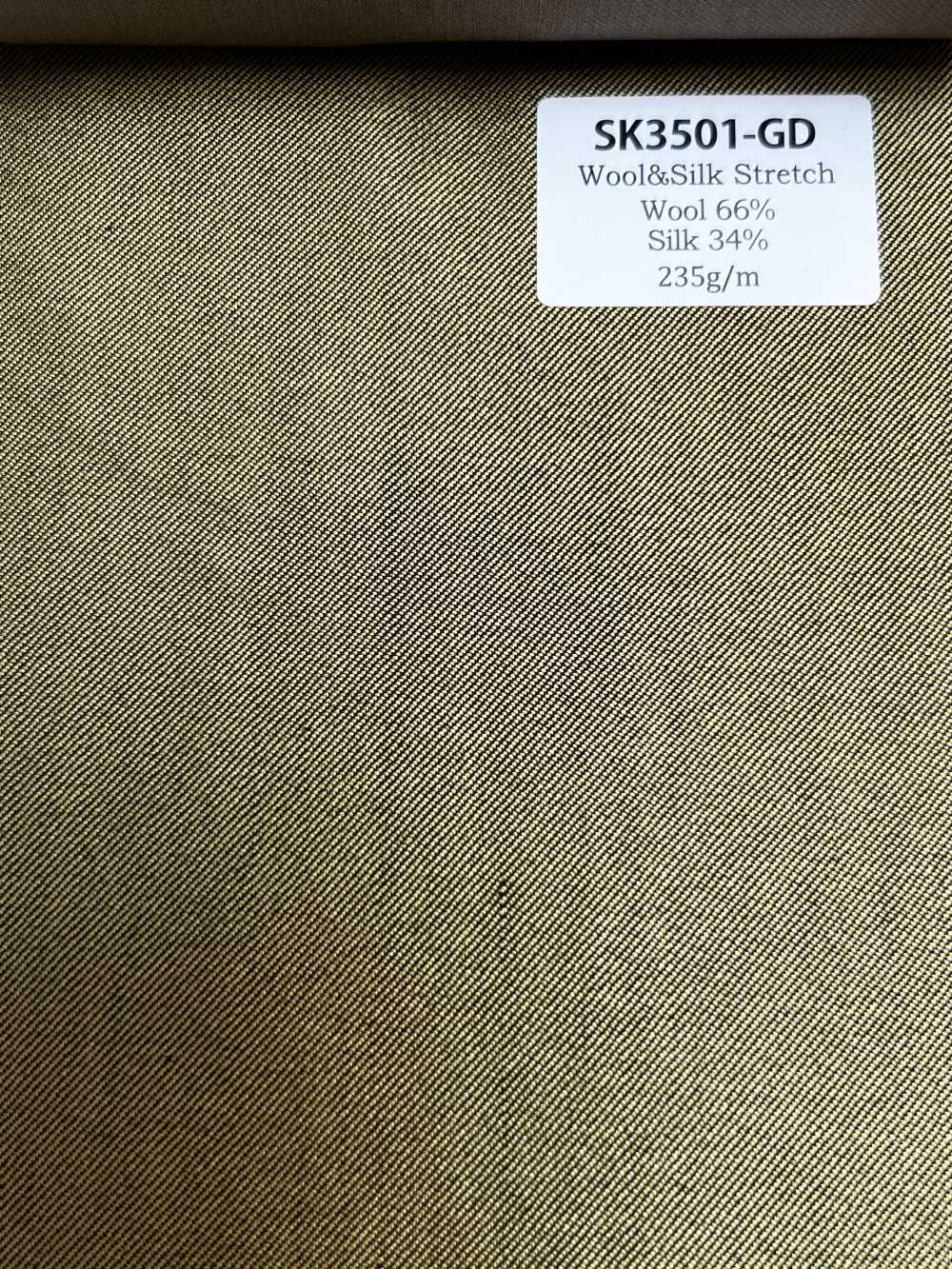 SK3501-GD Standard japonais en soie et laine extensible doré[Textile] HOSOI SYOJI