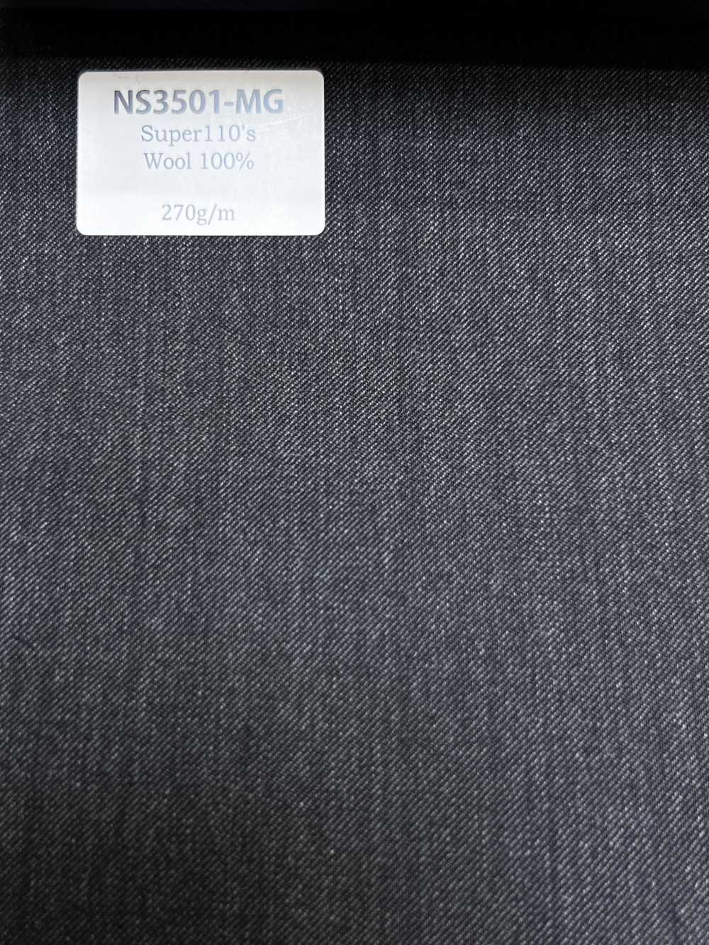 NS3501-MG Laine stretch Super 110's classique, fabriquée au Japon, gris moyen[Textile] HOSOI SYOJI