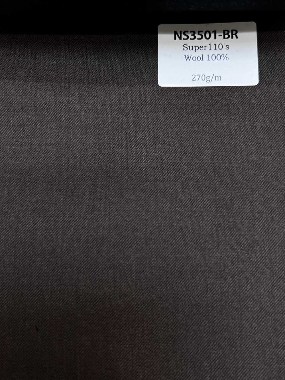 NS3501-BR Standard fabriqué au Japon Super110’s laine stretch marron[Textile] HOSOI SYOJI