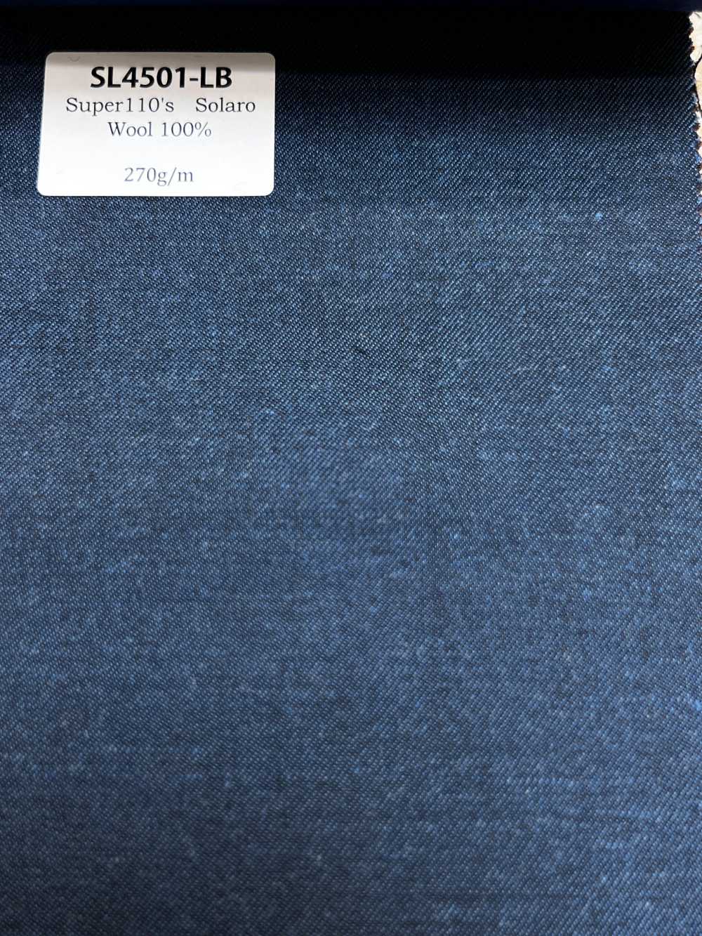 SL4501-LB Standard Fabriqué au Japon Super 110's Laine extensible Tamamushi simple épaisseur bleu clair[Textile]