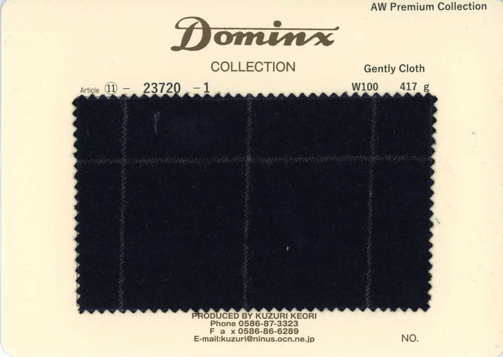 23720-1 Standard GentlyCloth 100 % laine DOMINX (Dominx) Collection Premium Noir[Textile] Tissu En Laine Kuzuri (DOMINX)