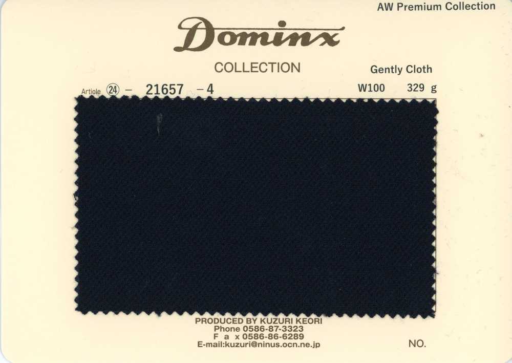 21657-4 Tissu standard doux en laine 100 % DOMINX Collection premium noire[Textile] Tissu En Laine Kuzuri (DOMINX)