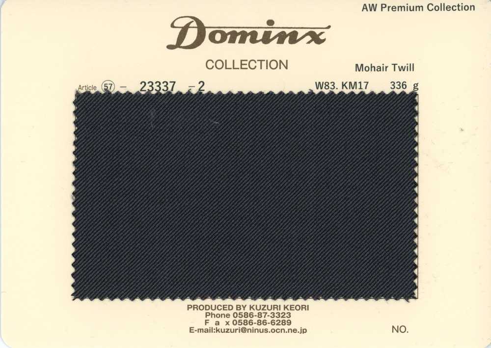 23337-2 Twill mohair standard Collection Premium DOMINX Charbon[Textile] Tissu En Laine Kuzuri (DOMINX)