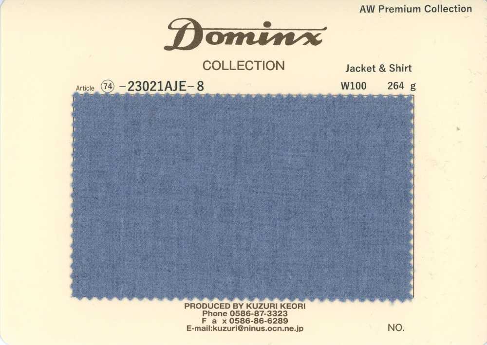 23021AJE-8 Veste Et Chemise Standard 100 % Laine DOMINX (Dominx) Collection Premium Bleu Clair[Textile] Tissu En Laine Kuzuri (DOMINX)