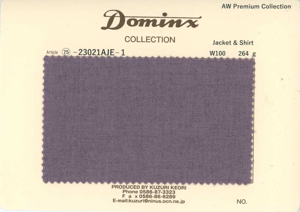 23021AJE-1 Veste et chemise standard 100 % laine DOMINX Collection Premium Violet[Textile] Tissu En Laine Kuzuri (DOMINX)