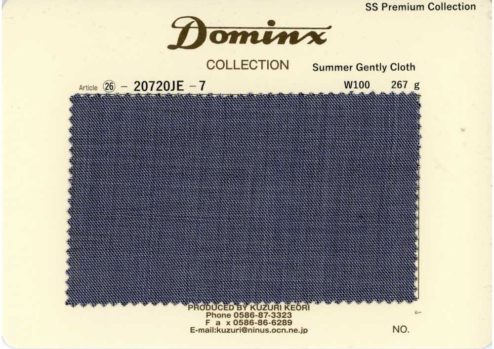 20720JE-7 Standard SummerGentlyCloth 100 % laine Collection Premium DOMINX Gris[Textile] Tissu En Laine Kuzuri (DOMINX)