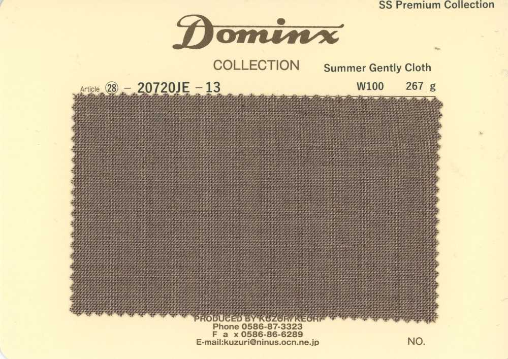 20720JE-13 Standard SummerGentlyCloth 100 % laine DOMINX collection premium marron[Textile] Tissu En Laine Kuzuri (DOMINX)