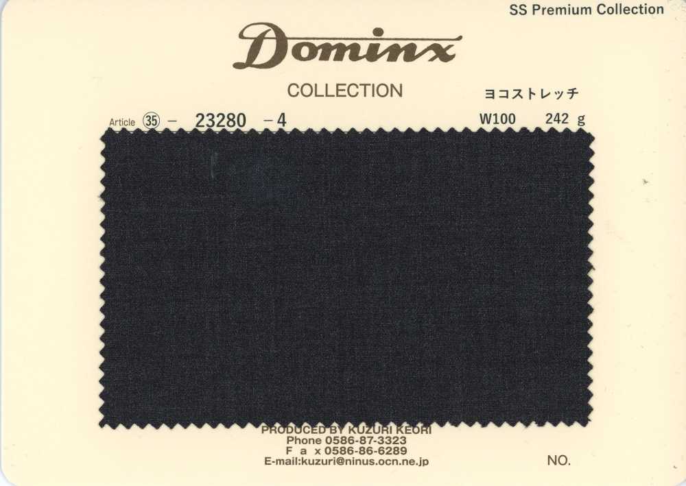 23280-4 Collection standard de pantalons, stretch horizontal, 100 % laine DOMINX Collection premium gris anthracite[Textile] Tissu En Laine Kuzuri (DOMINX)
