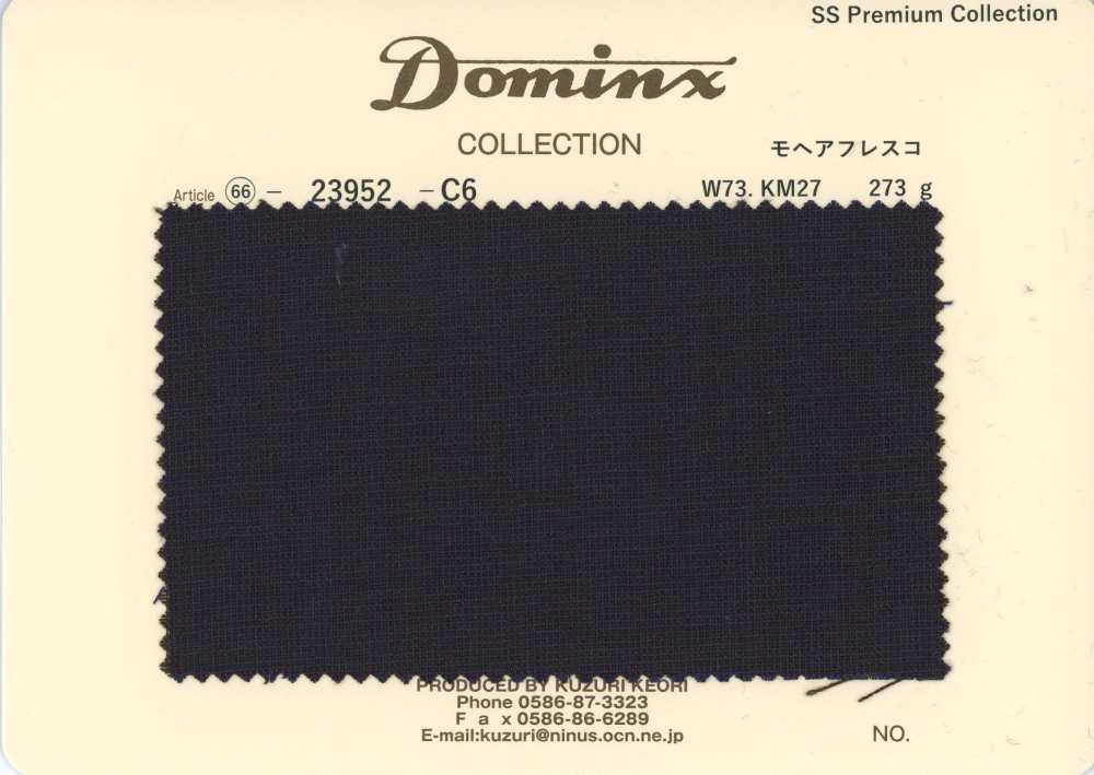 23952-C6 Mohair Fresco standard en mohair de chevreau DOMINX Premium Collection anthracite[Textile] Tissu En Laine Kuzuri (DOMINX)