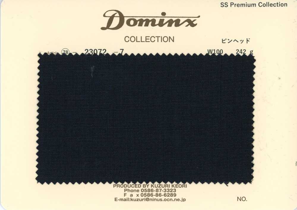 23072-7 Mohair kid classique à micro-pois DOMINX Collection Premium Charbon[Textile] Tissu En Laine Kuzuri (DOMINX)