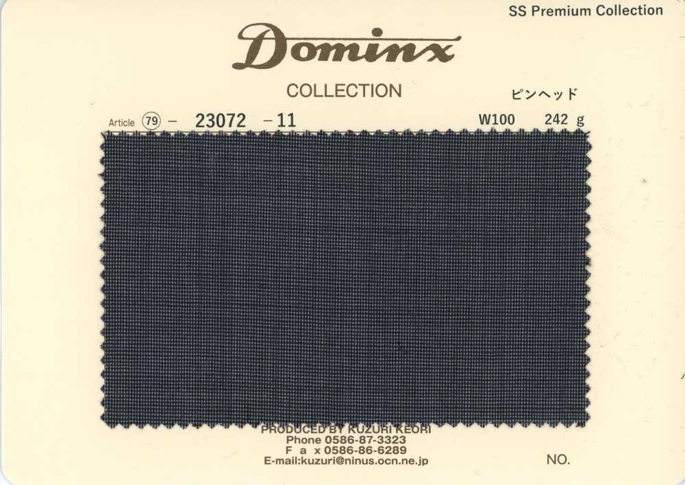 23072-11 Mohair kid à micro-points standard DOMINX (Dominx) Collection Premium Gris[Textile] Tissu En Laine Kuzuri (DOMINX)