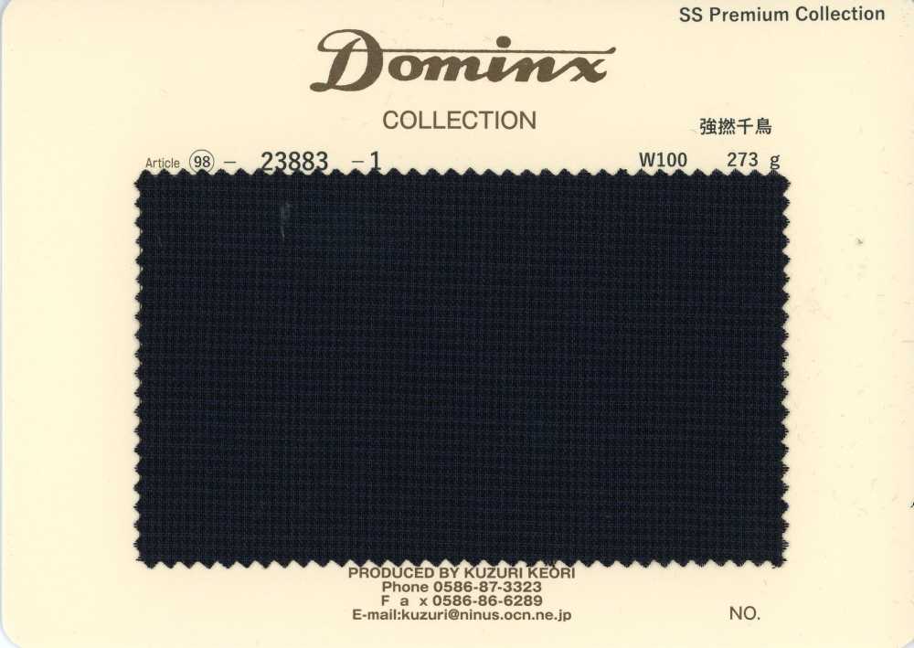23883-1 Collection Premium DOMINX En Mohair Pied-de-poule à Torsion élevée Standard[Textile] Tissu En Laine Kuzuri (DOMINX)
