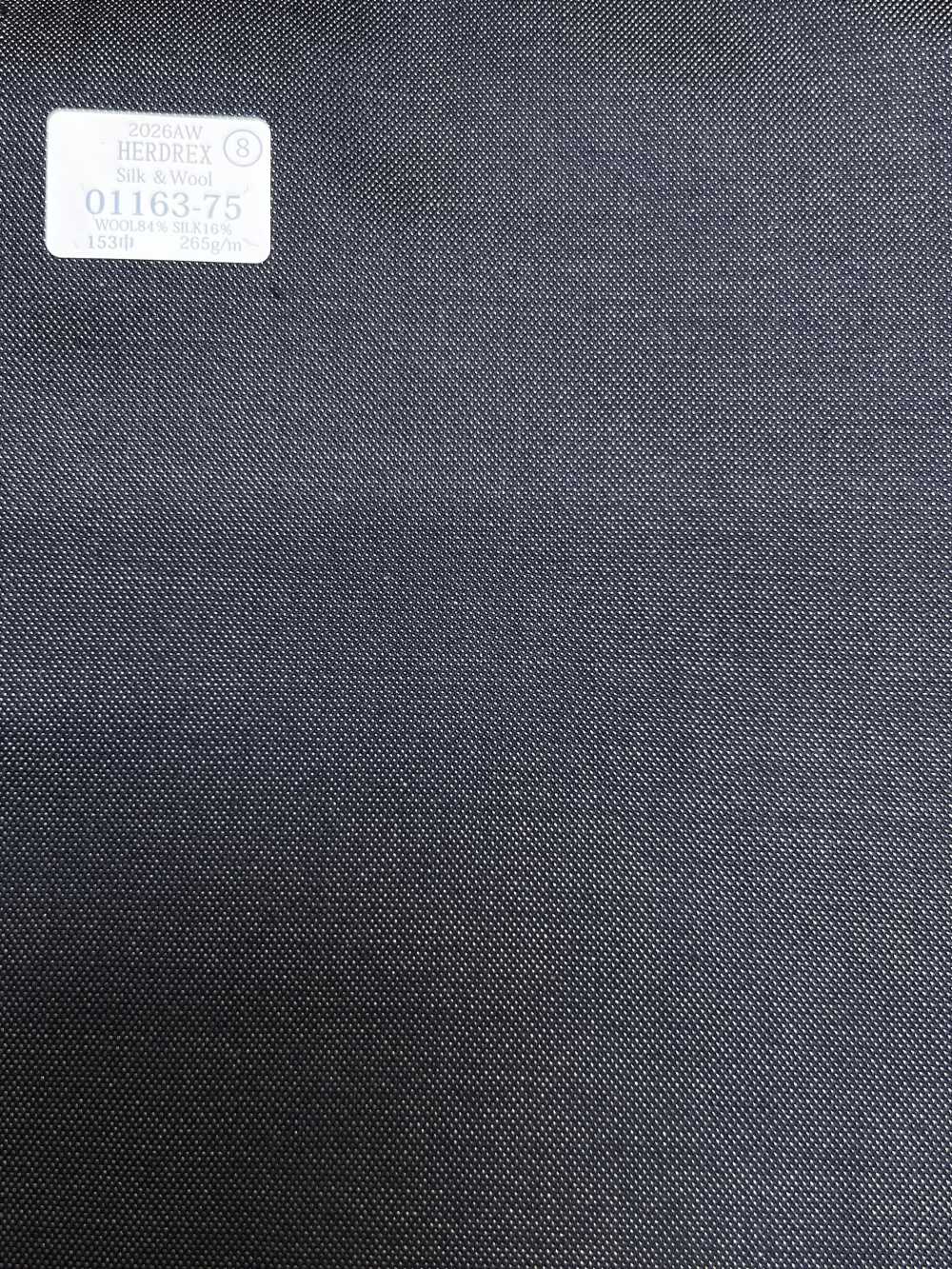 01163-75 26AW HERDREX [Soie et laine] Soie et laine uni brun clair[Textile] Kunishima Co., Ltd.