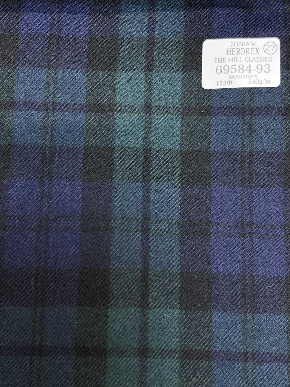 69584-93 26AW HERDREX [THE MILL CLASSICS] Mill Classics à carreaux verts[Textile] Kunishima Co., Ltd.