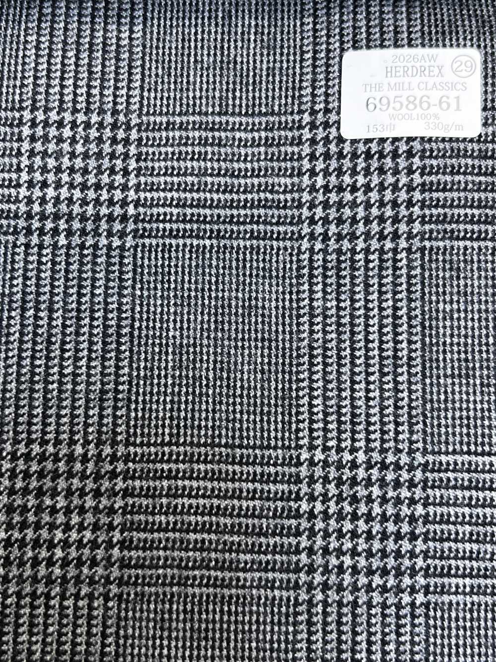 69586-61 26AW HERDREX [THE MILL CLASSICS] Mill Classics gris à carreaux Glen[Textile] Kunishima Co., Ltd.