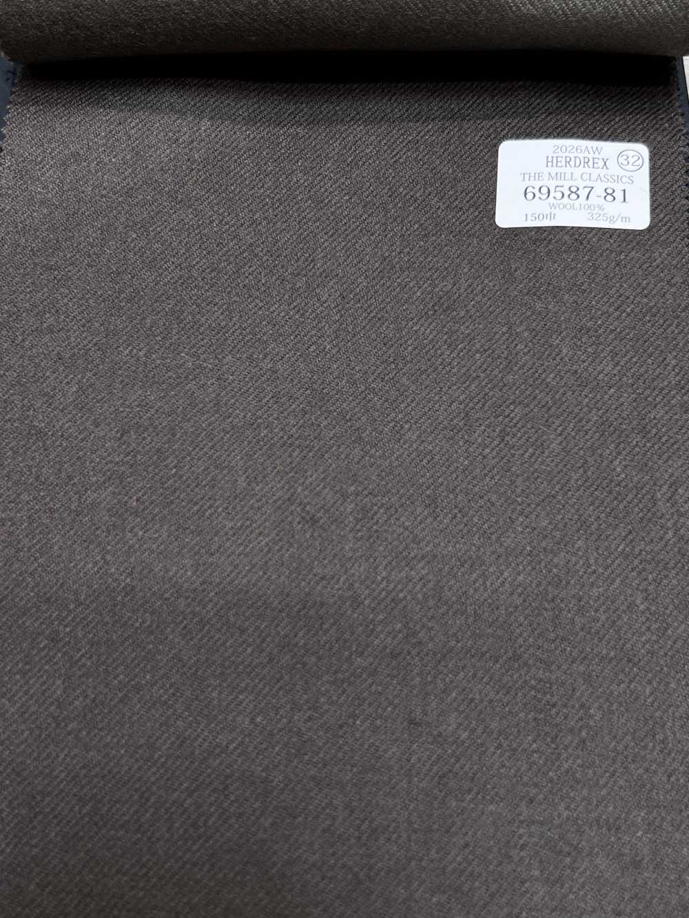 69587-81 26AW HERDREX [THE MILL CLASSICS] Mill Classics marron uni[Textile] Kunishima Co., Ltd.