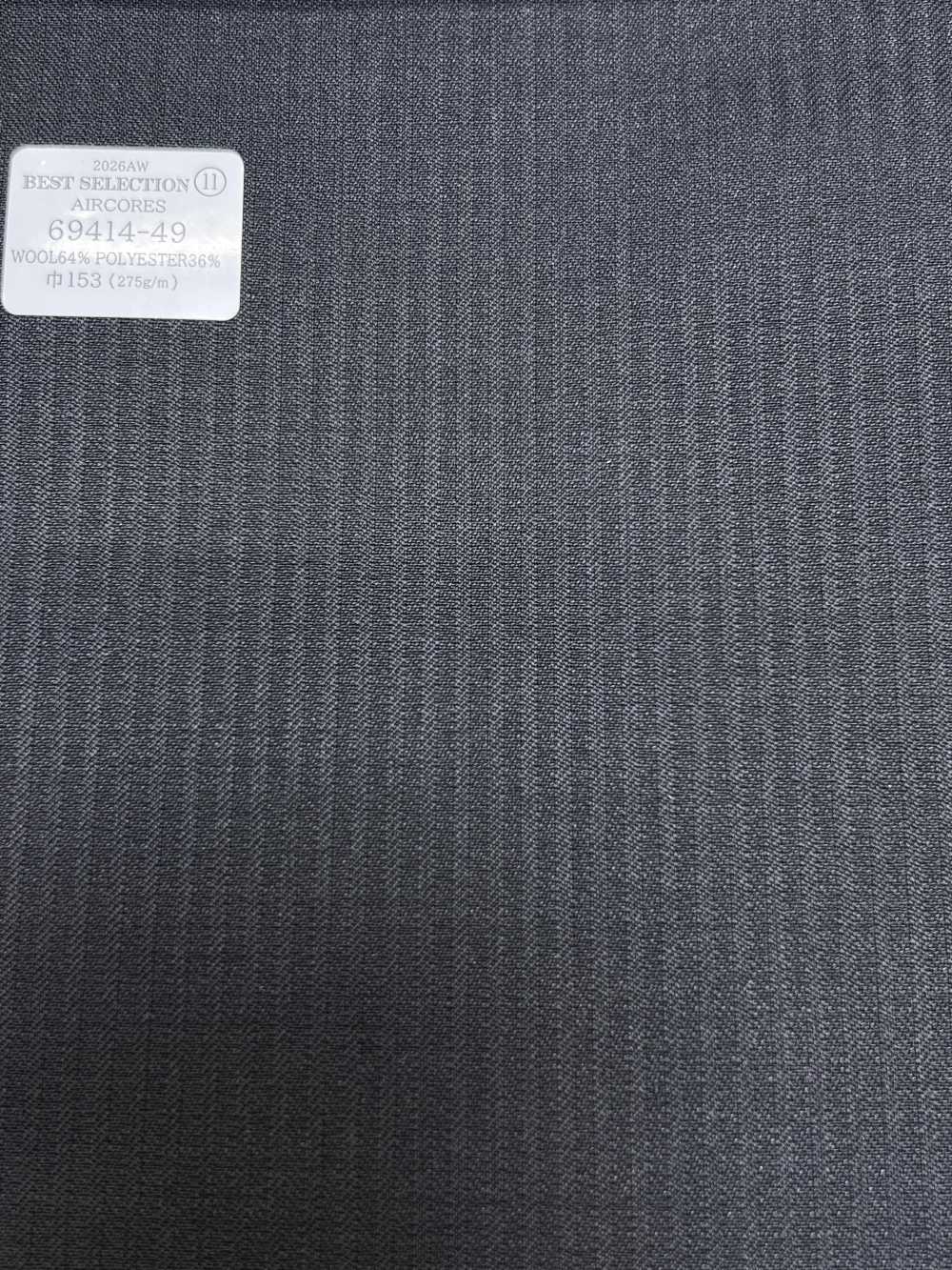 69414-49 26AW BESTSELECTION [AIRCORES] Aircores Rayure ombrée gris foncé[Textile] Kunishima Co., Ltd.