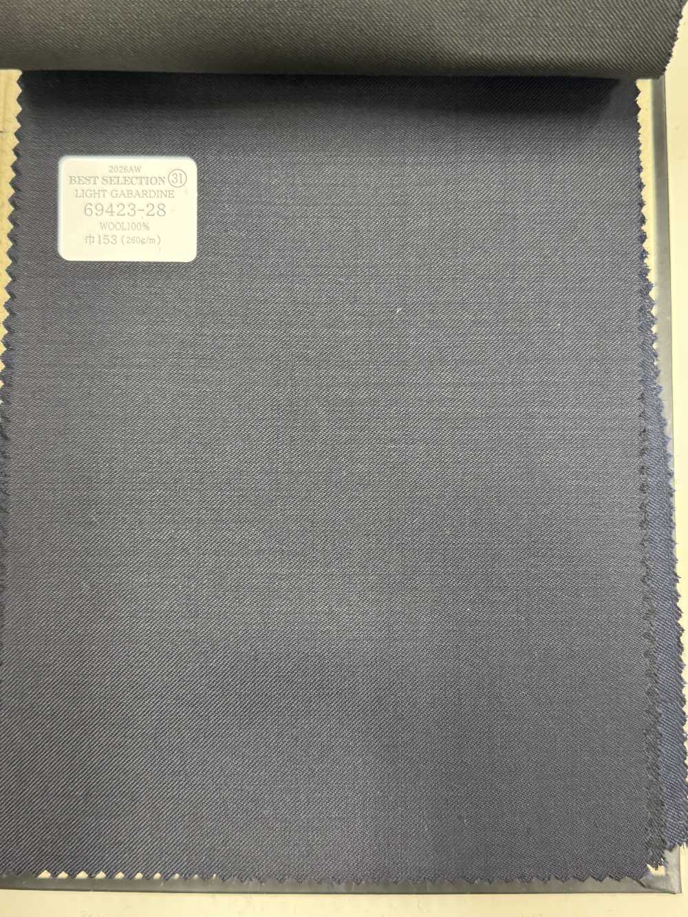 69423-28 26AW BESTSELECTION [GABARDINE LÉGÈRE] Gabardine Légère Bleu Marine Foncé Sans Motif[Textile] Kunishima Co., Ltd.