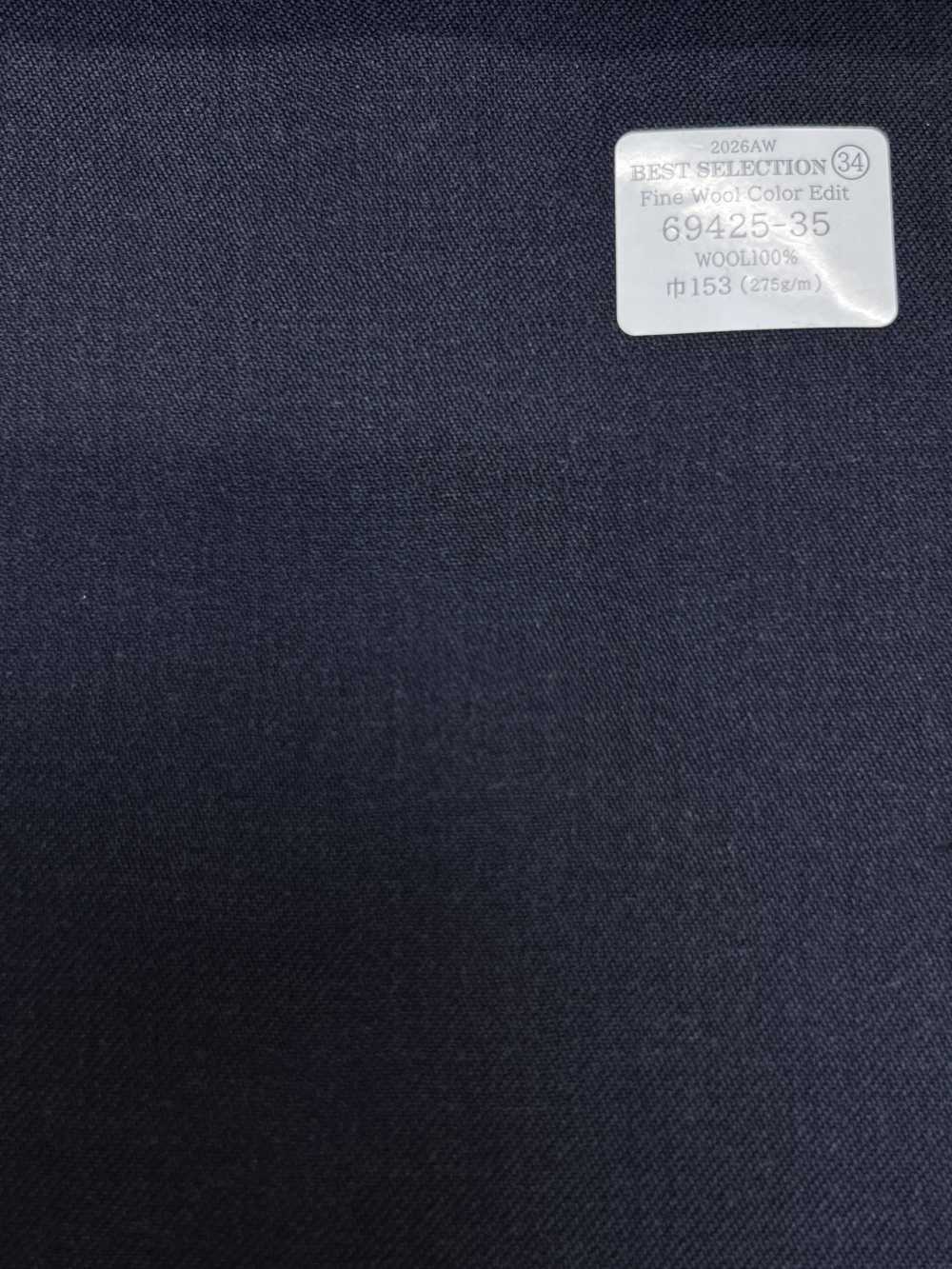 69425-35 26AW BESTSELECTION [Édition couleur laine fine] bleu marine uni[Textile] Kunishima Co., Ltd.