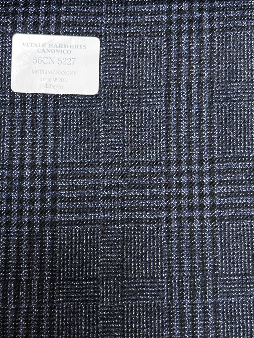 56CN5227 CANONICO (Canonico) 21 Mouline Saxony bleu marine à carreaux Glen[Textile] CANONIQUE