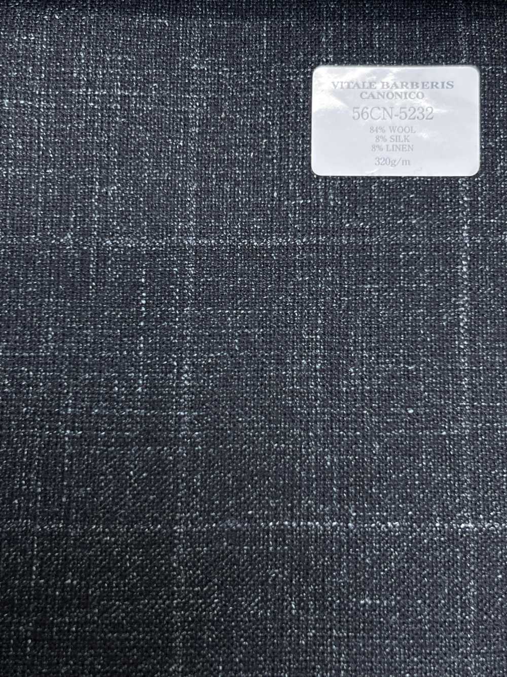56CN5232 CANONICO Drap de costume fantaisie en laine, soie et lin Vert/Écru à carreaux fenêtre[Textile] CANONIQUE