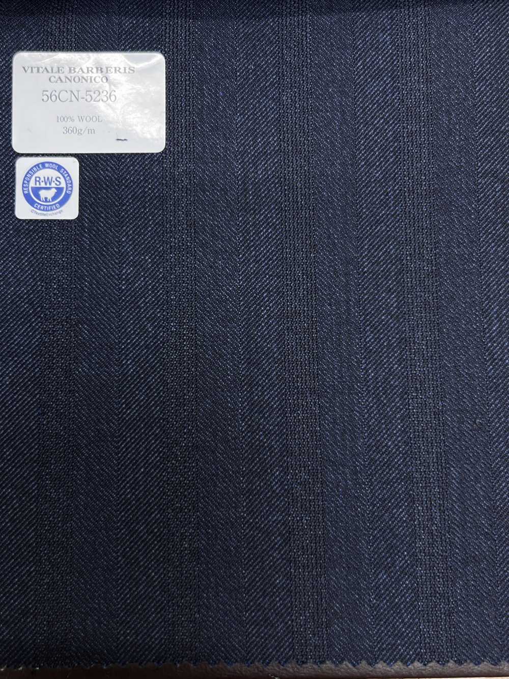 56CN5236 CANONICO (Canonico) RWS sergé peigné traditionnel 21 à rayure ombre bleu marine[Textile] CANONIQUE
