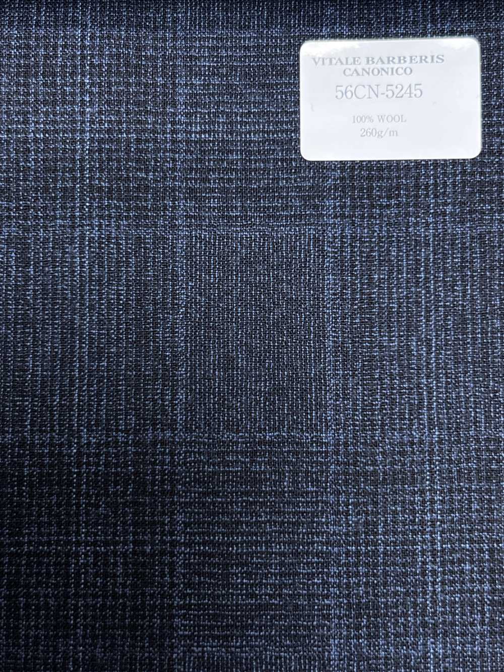 56CN5245 CANONICO Tropical foulé bleu marine à carreaux Glen[Textile] CANONIQUE