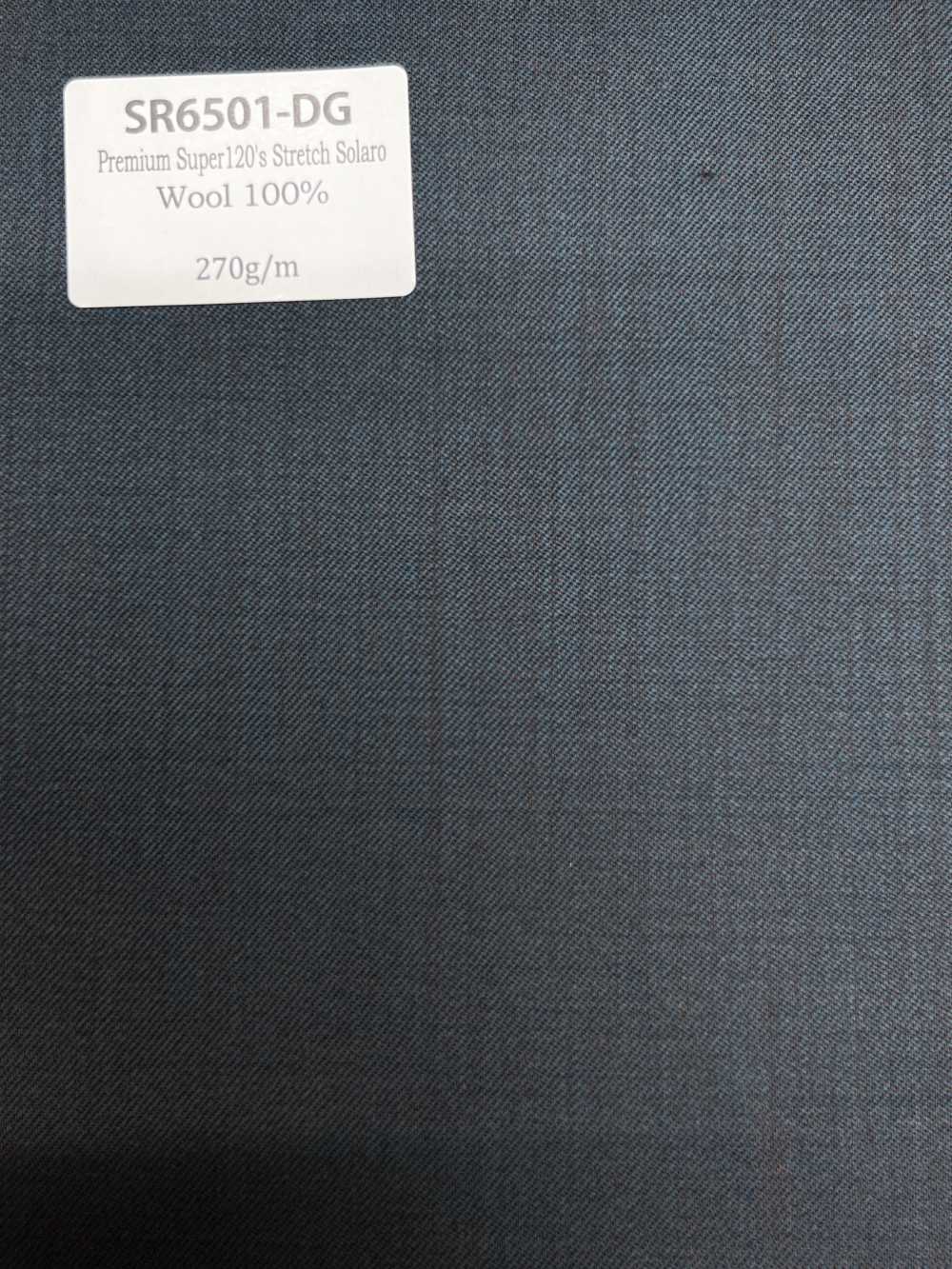 SR6501-DG Standard japonais Premium Super120' en stretch à fil simple Solaro gris foncé sans motif irisé[Textile] HOSOI SYOJI
