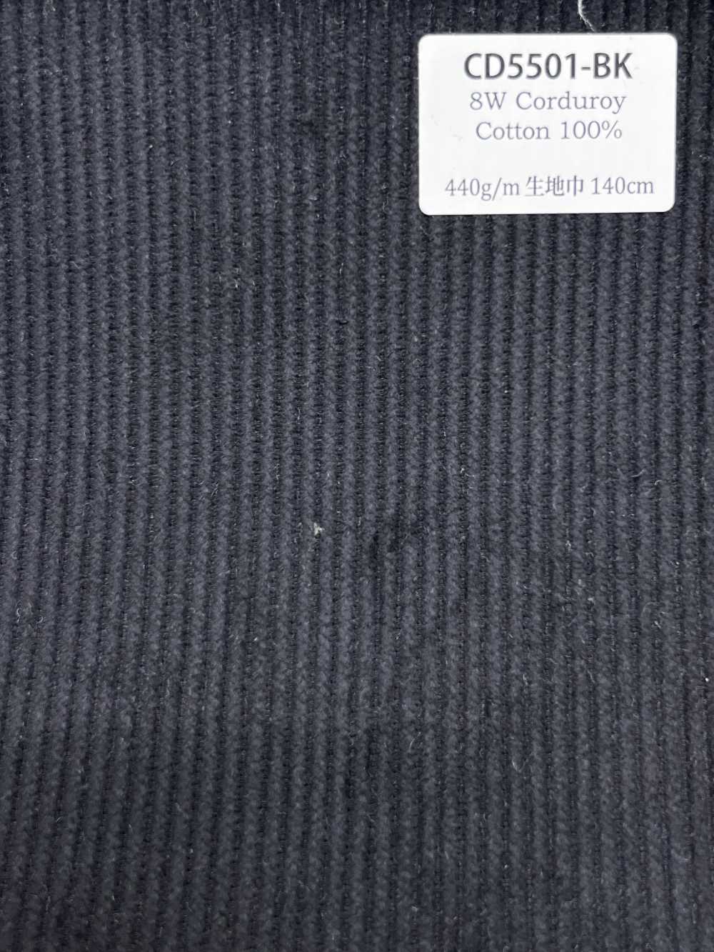 CD5501-BK Velours côtelé 8W C100 Noir[Textile] HOSOI SYOJI