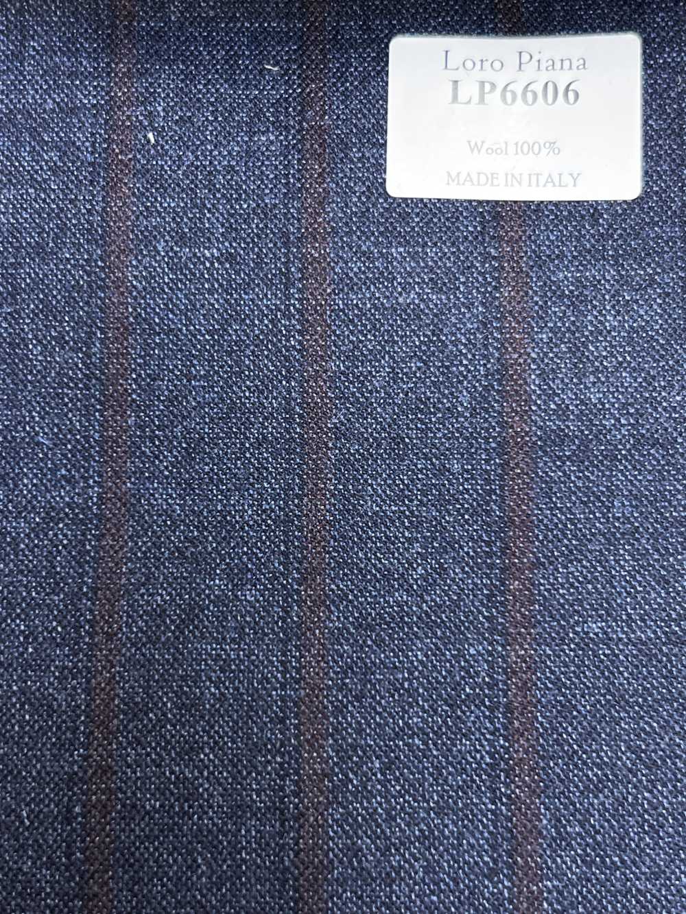 LP6606 Loro Piana bleu marine × rayure rouge[Tissu] HOSOI SYOJI