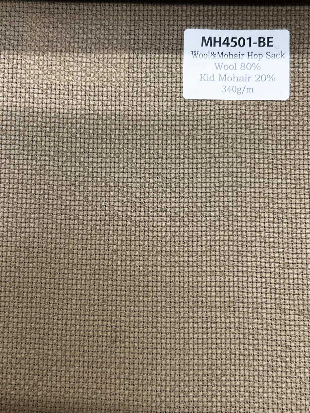 MH4501-BE Hopsack en mohair standard fabriqué au Japon beige[Textile] HOSOI SYOJI