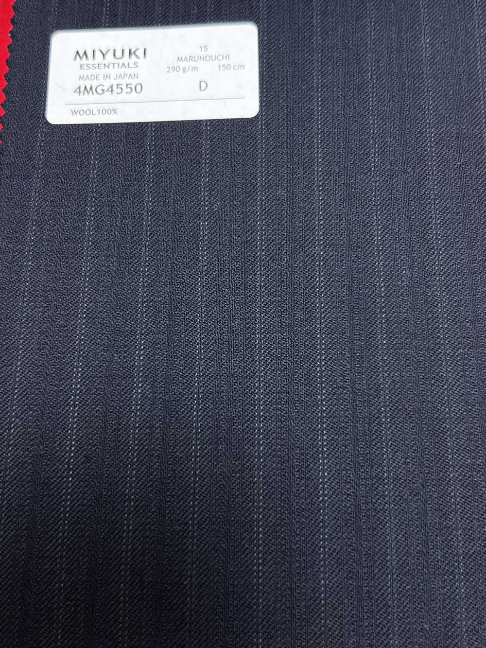 4MG4550 26AW MARUNOUCHI Sergé rayé bleu marine[Textile] Filatures De Laine Miyuki