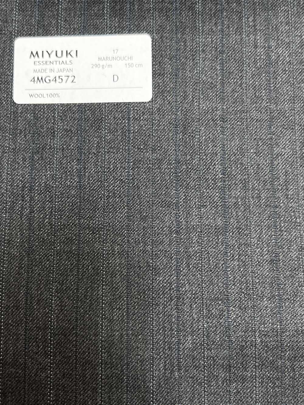 4MG4572 26AW MARUNOUCHI Sergé à rayures gris moyen[Textile] Filatures De Laine Miyuki