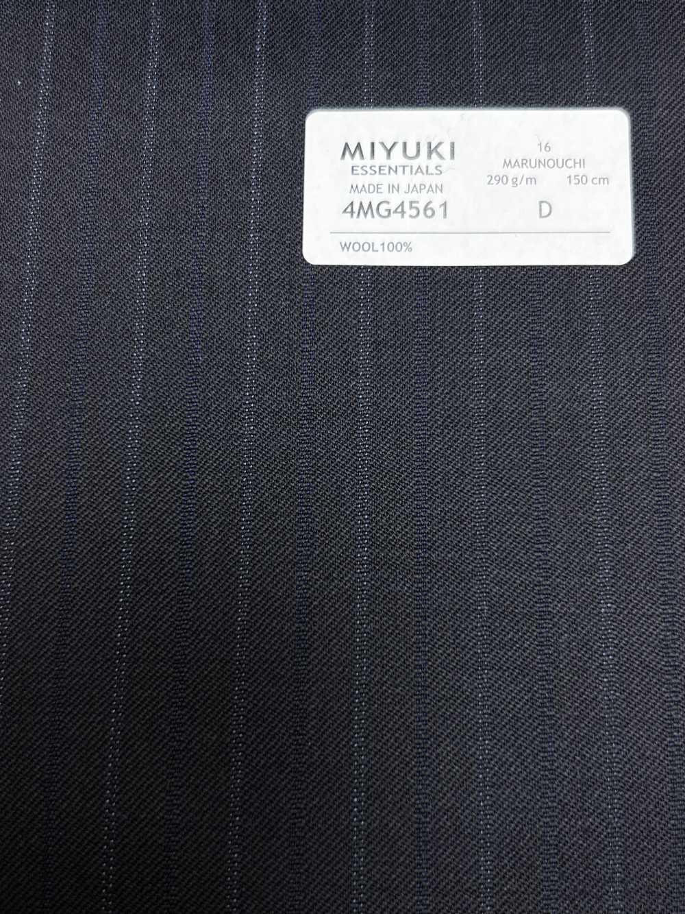 4MG4561 26AW MARUNOUCHI Sergé rayé bleu marine[Textile] Filatures De Laine Miyuki