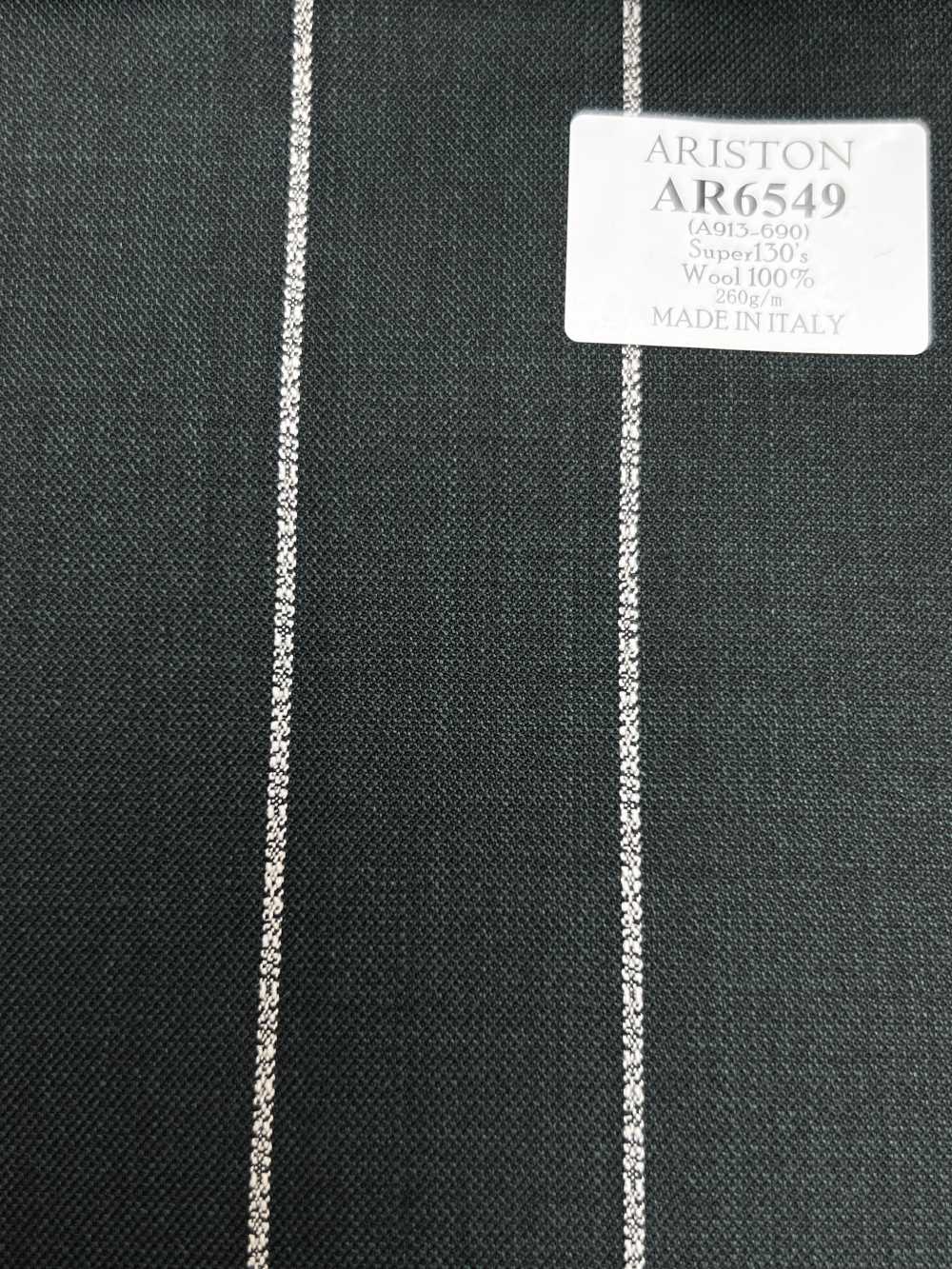 AR6549 ARISTON Super130's Rayure verte et blanche[Textile] HOSOI SYOJI