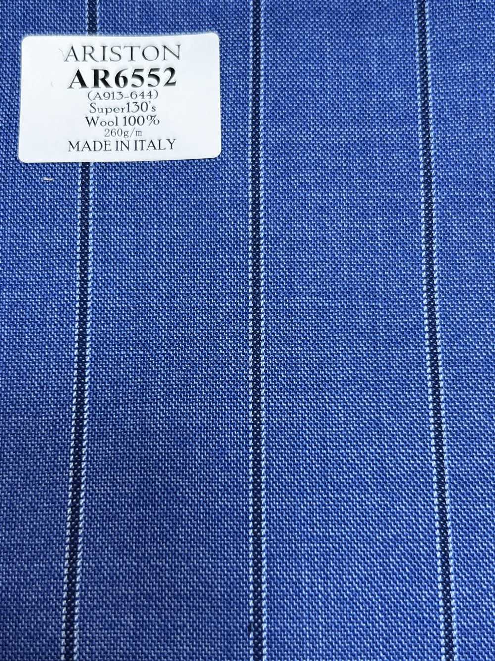 AR6552 ARISTON Super130's Rayure bleu X bleu marine[Textile] HOSOI SYOJI
