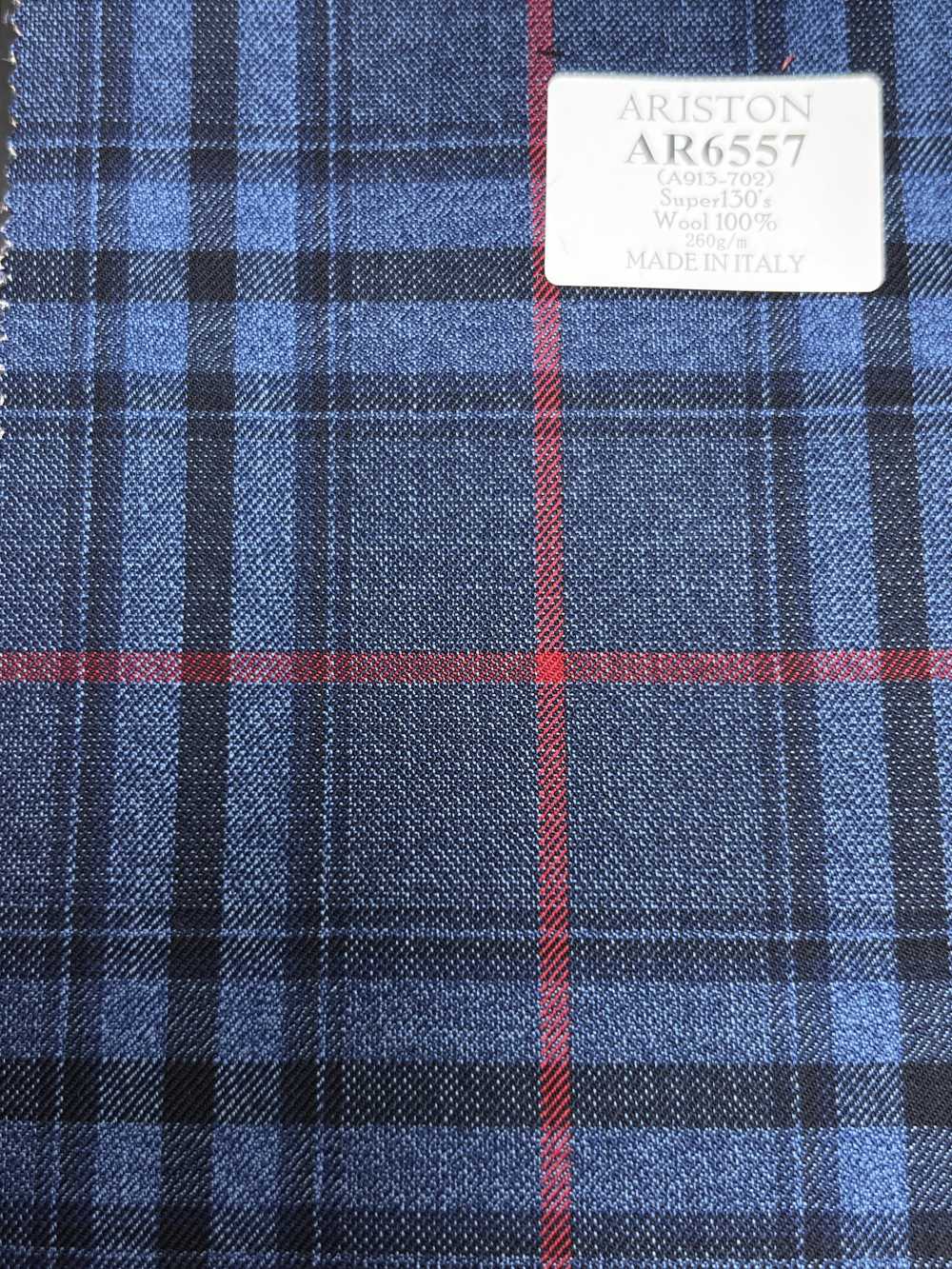AR6557 ARISTON Super130's Carreaux bleu marine[Textile] HOSOI SYOJI